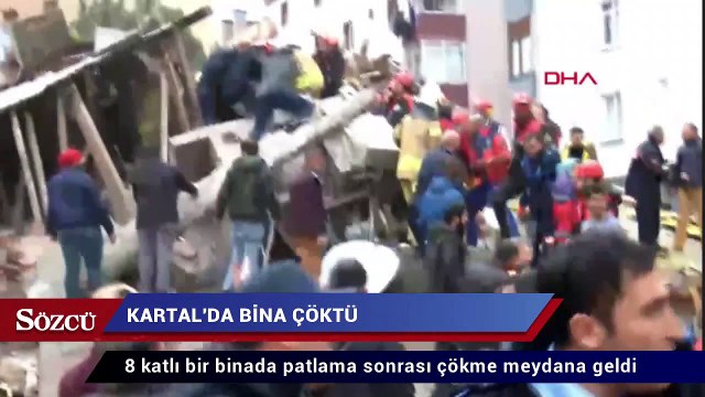İstanbul Kartal’da bina çöktü