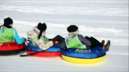 Chutes et soleil au programme de la journée blanche de Pré-Poncet (Haut-Doubs)