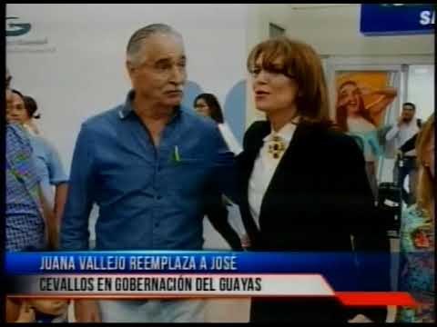 Juana Vallejo remplaza a José Francisco Cevallos en Gobernación del Guayas