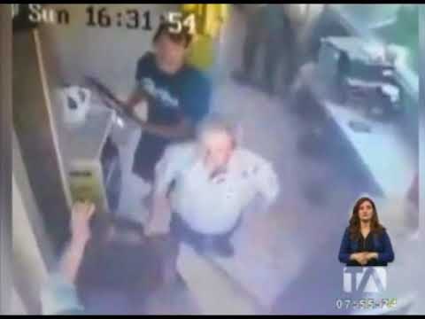 Guardia de seguridad de urbanización de Guayaquil recibe brutal agresión