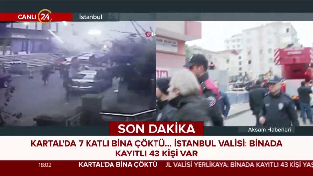 Kartal'da 8 katlı bina çöktü
