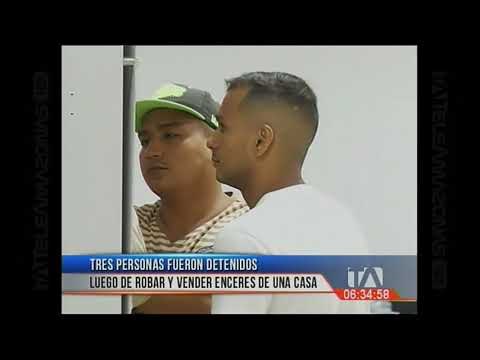 Tres personas fueron detenidas luego de robar y vender enceres de una casa