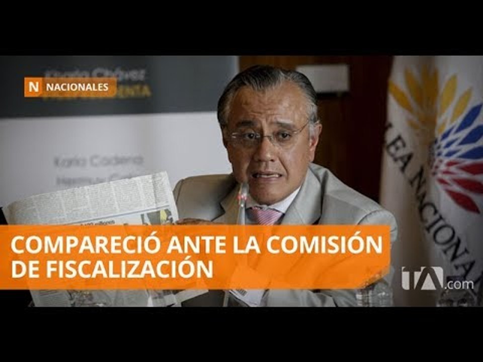 Mera compareció ante comisión por juicio político en contra de miembros del CJ - Teleamazonas