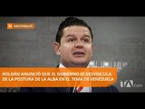 Juan Roldán anuncia los temas que se tratarán en la visita de Pence - Teleamazonas