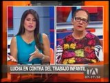 Lourdes Berenice Cordero, Ministra de Inclusión Económica y Social, habla del trabajo infantil