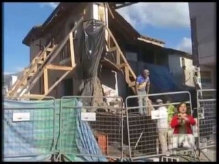 Una casa patrimonial se desplomó en El Quinche por falta de mantenimiento