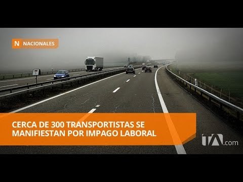 Transportistas realizan manifestación en el Coca - Teleamazonas