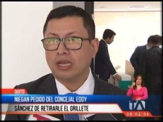 Niegan pedido del concejal Eddy Sánchez de retirarle el grillete