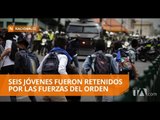 Fuertes protestas en el colegio Mejía dejan 10 policías heridos - Teleamazonas