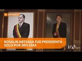 TeleamazonasAsí fueron los hechos que llevaron a Rosalía Arteaga a la Presidencia  -