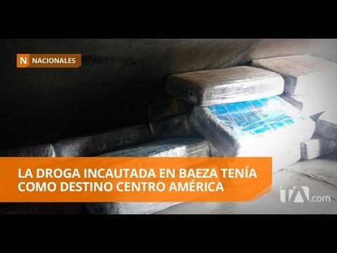 Incautan dos toneladas de cocaína en Baeza - Teleamazonas