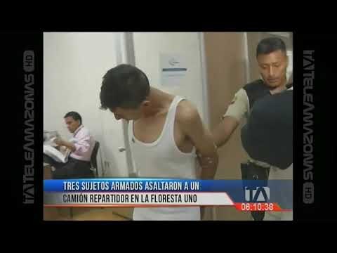 Tres sujetos armados asaltaron a un camión repartidor