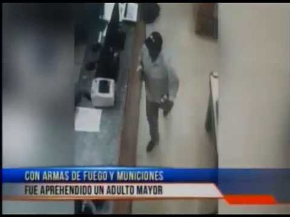 Un adulto mayor fue aprehendido con armas de fuego y municiones