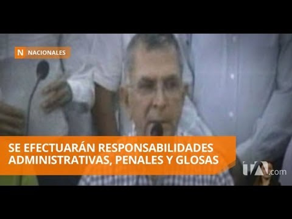 Contraloría General sancionará al Prefecto de Manabí  - Teleamazonas