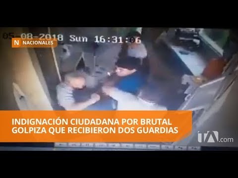 Dos guardias de una urbanización recibieron brutal golpiza - Teleamazonas
