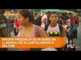 Cerca de 3.000 jóvenes acudieron al llamado de acuartelamiento - Teleamazonas