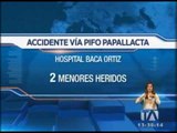 Heridos del accidente en la vía Pifo-Papallacta fueron trasladados a hospitales