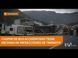 Más de 30 infracciones de tránsito tenía el chofer del bus accidentado - Teleamazonas
