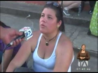 Ausencia de venezolanos en el puente fronterizo de Sucumbíos