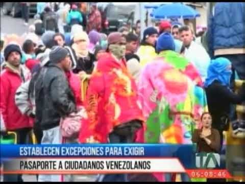 Ecuador elimina exigencia de pasaporte para niños y adolescentes venezolanos