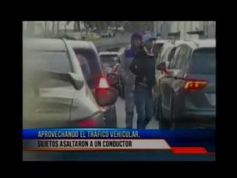 Sujetos se aprovecharon del tráfico para robar a conductor en Guayaquil