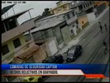 Cámaras de seguridad captan hechos delictivos en Guayaquil