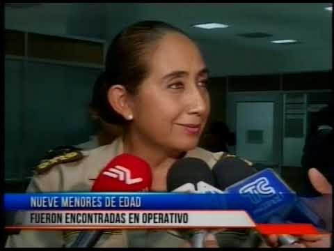 Nueve menores de edad fueron encontradas en operativo