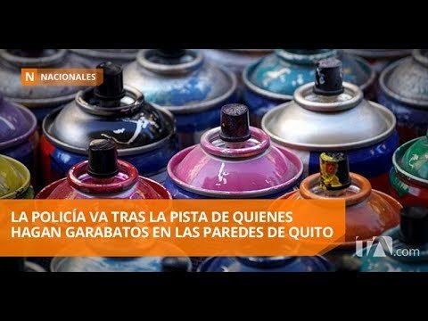 La Policía está tras la pista de quienes pintan garabatos en las paredes - Teleamazonas