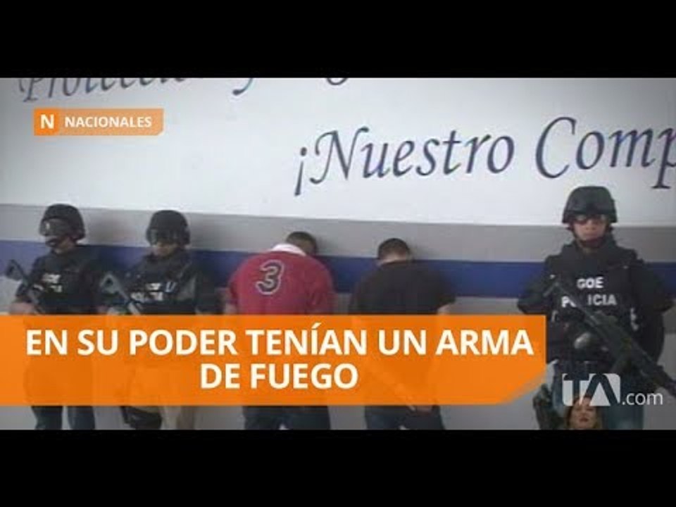 Dos presuntos sacapintas fueron detenidos la Policía Judicial - Teleamazonas