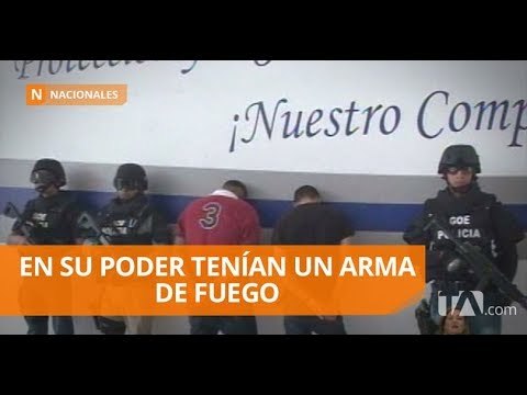 Dos presuntos sacapintas fueron detenidos la Policía Judicial - Teleamazonas