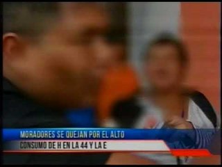 Moradores están hartos del consumo de droga "H"