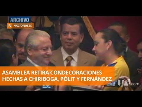 La Asamblea dejó sin efecto varias condecoraciones - Teleamazonas
