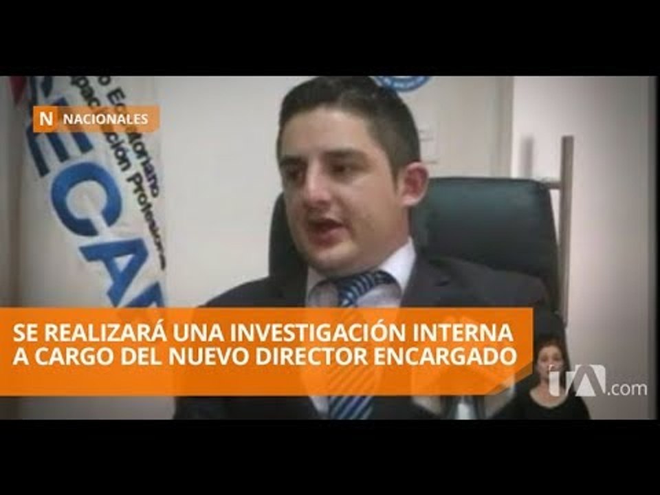 Denuncias de cobros indebidos renuncian al director de SECAP - Teleamazonas