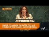 María Fernanda Espinosa dirigió su primera sesión en la ONU - Teleamazonas