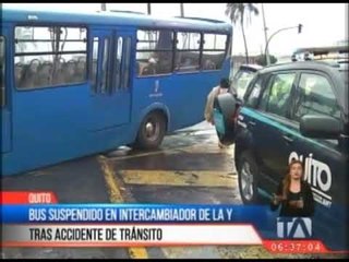 Se registra accidente de tránsito en el sector de La Y