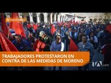 Gremios de trabajadores trabajaron en contra de las medidas del Ejecutivo - Teleamazonas