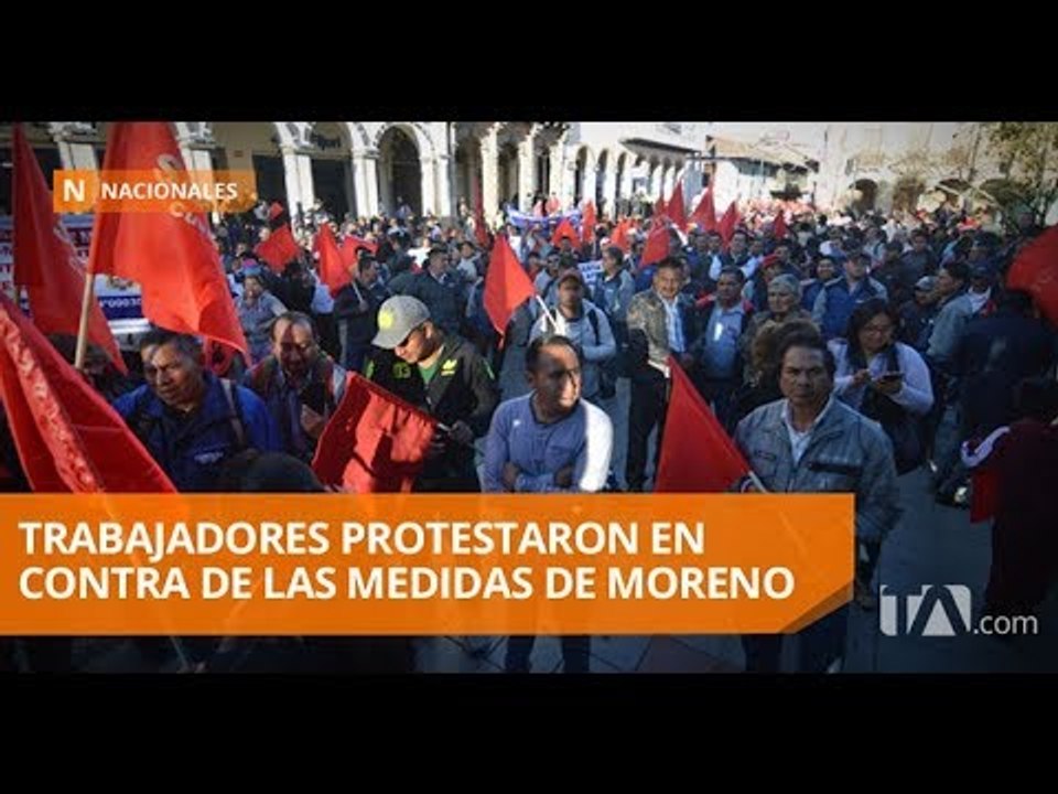 Gremios de trabajadores trabajaron en contra de las medidas del Ejecutivo - Teleamazonas