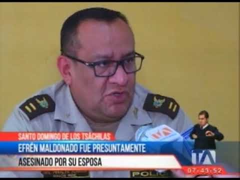 Hombre fue presuntamente asesinado por su esposa en Santo Domingo -Teleamazonas