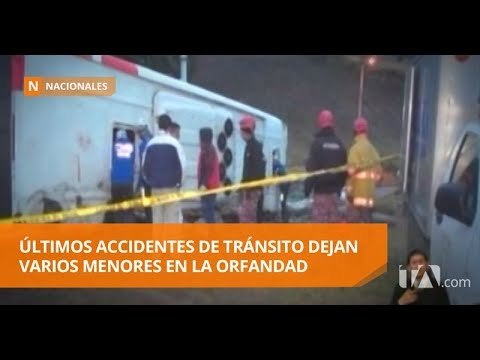 Últimos accidentes de tránsito dejan varios menores en la orfandad