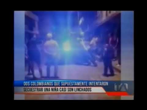 Dos colombianos que habrían intentado secuestrar niña casi fueron linchados