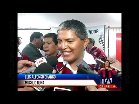 Polémicas declaraciones de Luis Chango, presidente de Mushuc Runa