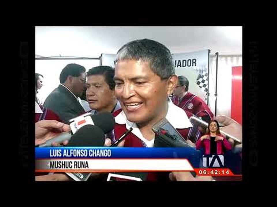 Polémicas declaraciones de Luis Chango, presidente de Mushuc Runa
