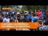 Se dieron nuevos incidentes en la Universidad de Guayaquil - Teleamazonas