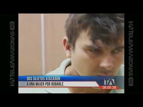 Dos sujetos atacaron a una mujer por robarle