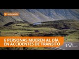 1.433 fallecidos en accidentes de tránsito en Ecuador en lo que va del 2018 - Teleamazonas
