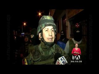 Incautan armas y material explosivo en Ambato