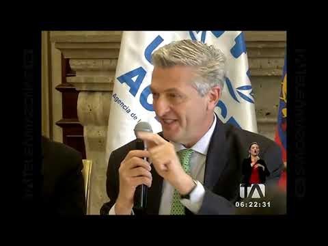 Alto Comisionado de las NN.UU. analiza situación de venezolanos en Ecuador
