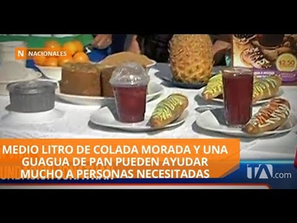 La Fundación Jonathan ofrece colada morada para recaudar fondos - Teleamazonas