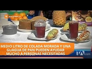 Download Video: La Fundación Jonathan ofrece colada morada para recaudar fondos - Teleamazonas