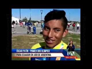 Óscar Patín da el oro olímpico juvenil para Ecuador